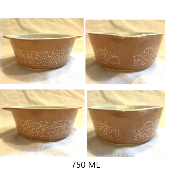 Pyrex WOODLAND 3 Piece Nesting Casserole Dishes Bowls - Picture 4 of 7